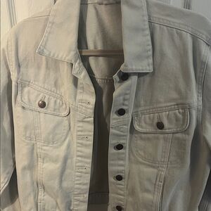 Bill Blass Cream Jean Jacket